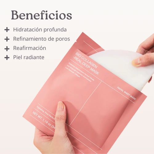 Mascarillas hidratantes con colágeno bio