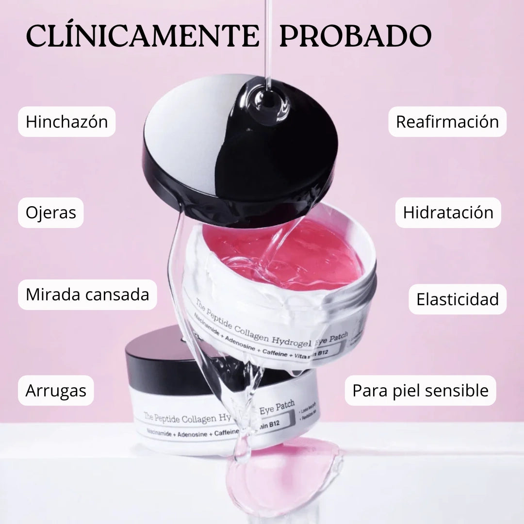 Parches de hidrogel con colágeno y péptidos