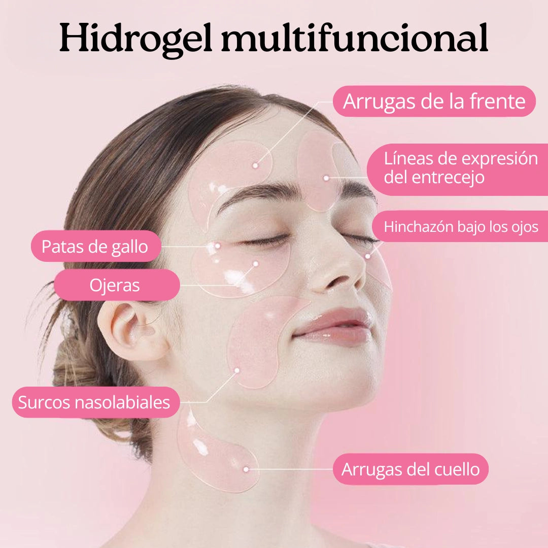 Parches de hidrogel con colágeno y péptidos