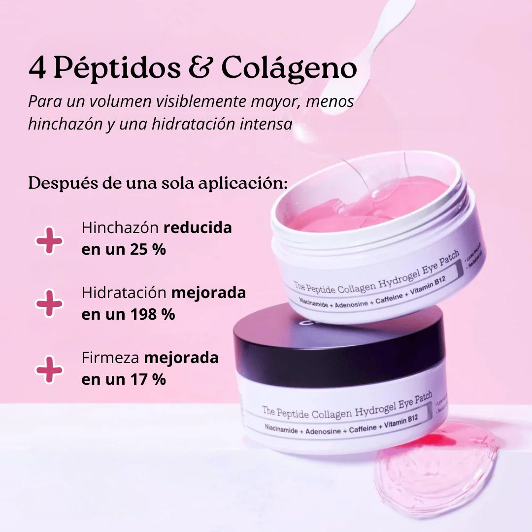 Parches de hidrogel con colágeno y péptidos